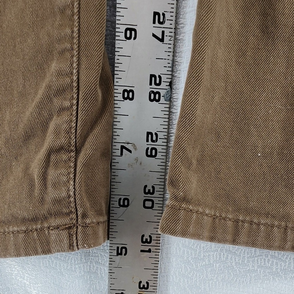 DL1961 32x32 Olive Drab Duke Tailored Chino Pants Mens Brown Cotton Stretch Work - Picture 8 of 12